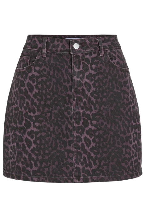 Vila vichia leopard short skirt